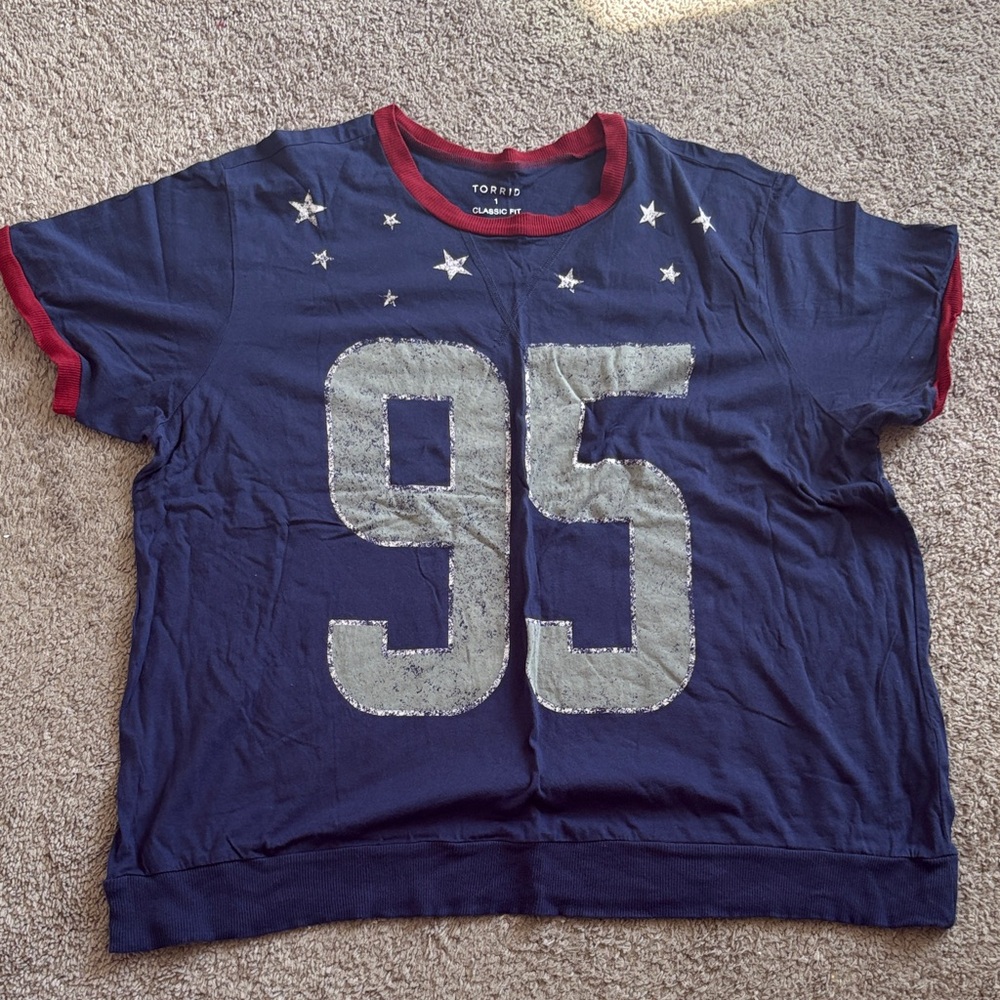 Torrid vintage style ringer t shirt